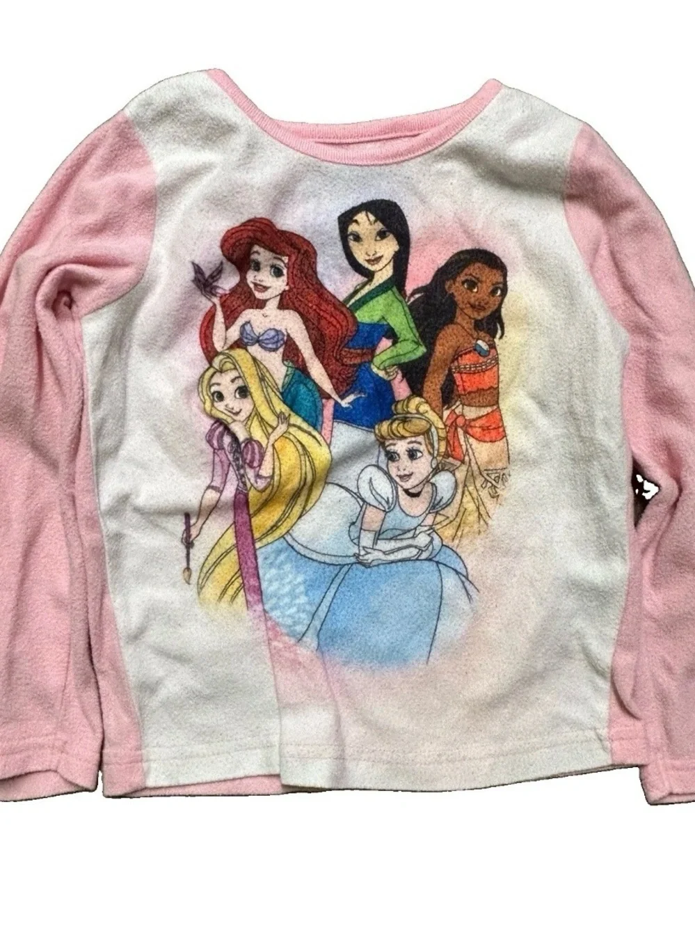 Toddler Girl Disney Princess Fleece Long Sleeve Pants Size 5T